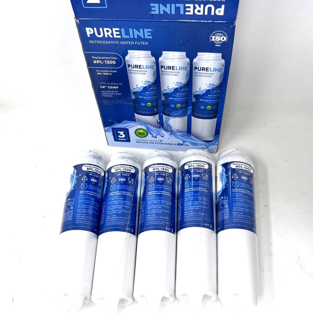Pure Line Refrigerator‎ Water Filter Lot of 5 Replacement for #PL-1300-S GSWF